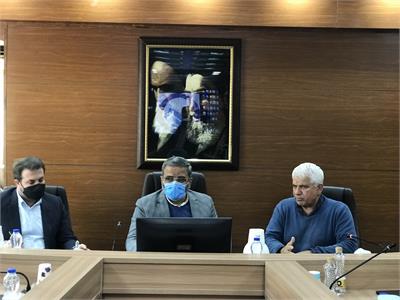 جلسه مدیر عامل آبفا خوزستان با بازرس کل استان خوزستان